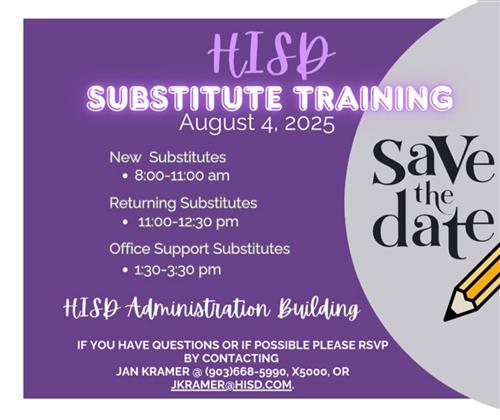 7-1-25 | Substitute Training